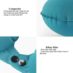 Gối cổ chữ U bơm hơi -  In logo doanh nghiệp theo yêu cầu