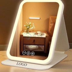 Gương trang điểm đèn led gấp gọn - In logo theo yêu cầu