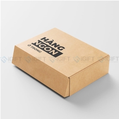 Hộp quà tặng kraft in logo theo  yêu cầu