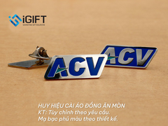 Huy hiệu cài áo mạ vàng, mạ bạc phủ màu