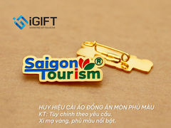 Huy hiệu cài áo mạ vàng, mạ bạc phủ màu