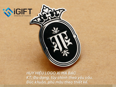 Huy hiệu logo đồng đúc khuôn, xi mạ vàng, xi mạ bạc