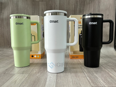 Ly giữ nhiệt 1200ml inox 304 in logo Emart