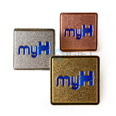 HUY HIỆU PIN CÀI ÁO PHỦ MÀU - MẠ VÀNG BẠC ĐỒNG