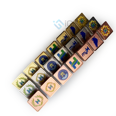 HUY HIỆU PIN CÀI ÁO PHỦ MÀU - MẠ VÀNG BẠC ĐỒNG