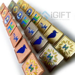 HUY HIỆU PIN CÀI ÁO PHỦ MÀU - MẠ VÀNG BẠC ĐỒNG