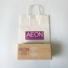 ĐỒNG HỒ LED SẠC KHÔNG DÂY IN LOGO AEON