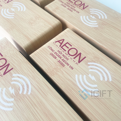 ĐỒNG HỒ LED SẠC KHÔNG DÂY IN LOGO AEON