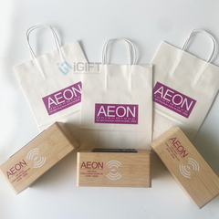 ĐỒNG HỒ LED SẠC KHÔNG DÂY IN LOGO AEON