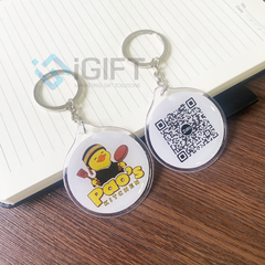 Móc khóa mica in ấn theo yêu cầu