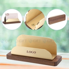 Kệ gỗ đựng namecard cao cấp - In logo theo yêu cầu