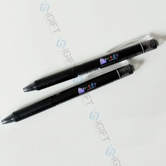 Sổ da bìa rời + Bút bi tự xóa in ấn logo IRO DORI - Trung tâm Giao lưu Văn hóa Nhật Bản