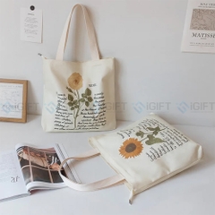 Túi tote canvas - In logo theo yêu cầu