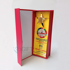 Kỷ niệm chương pha lê in theo yêu cầu