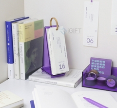 Lịch để bàn đế mica - In logo theo yêu cầu - MS12