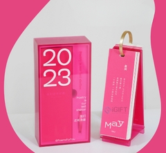 Lịch để bàn đế mica - In logo theo yêu cầu - MS12