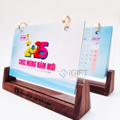 Bộ Quà Lịch gỗ -  khắc logo Công Đoàn Viên Chức TPHCM