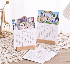 Lịch để bàn đế gỗ - Khắc logo theo yêu cầu- MS02
