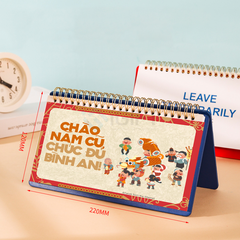 Lịch lò xo để bàn 2026 - In logo theo yêu cầu