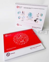 Lịch giấy chữ A in logo UL Solution