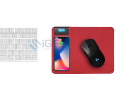 Lót Chuột Kiêm Sạc Không Dây Wireless Mouse Pad có Logo phát sáng