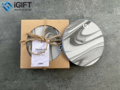 Lót ly in ấn logo thương hiệu công ty Unios