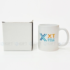 Bộ quà tặng sổ lò xo, cốc sứ, túi vải canvas - In logo XT Solution 