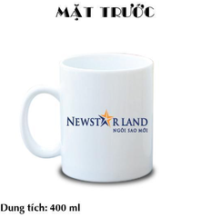 Ly sứ thương hiệu B016 - in logo newstarland