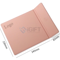 Lót chuột kiêm sạc không dây - In logo theo yêu cầu