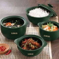 Nồi sứ dưỡng sinh Vesta - Minh Long HealthyCook - In Logo Theo Yêu Cầu