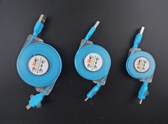 Dây Cáp Sạc Tốc Độ Cao 3 In 1 Thu Gọn In Logo Theo Yêu Cầu