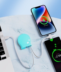 Cáp Sạc Nhanh Đa Năng 3 in 1 Có Thể Thu Gọn Khắc Logo Theo Yêu Cầu