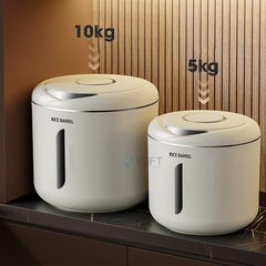 Thùng đựng gao diệt côn trùng dung tích 5kg, 10kg in logo