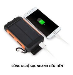Pin sạc dự phòng năng lượng mặt trời Power Bank 20.000 mAh