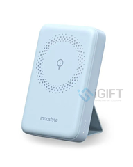 Sạc dự phòng Innostyle Powermag 15W 10.000mAh có sạc không dây, có giá đỡ - In logo theo yêu cầu