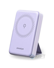 Sạc dự phòng Innostyle Powermag 15W 10.000mAh có sạc không dây, có giá đỡ - In logo theo yêu cầu