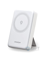 Sạc dự phòng Innostyle Powermag 15W 10.000mAh có sạc không dây, có giá đỡ - In logo theo yêu cầu