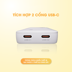 Sạc 9FIT Slim PD 65W 2C GaN - in theo yêu cầu