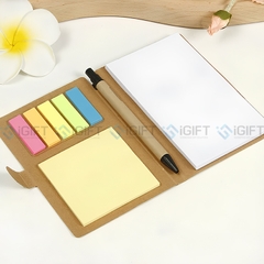 Set bút và  giấy note bìa kraft - In ấn logo theo yêu cầu