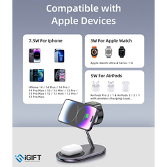 Đế Sạc Không Dây Magsafe 3-in-1 Innostyle Magstation