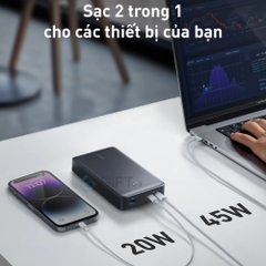 Pin Dự Phòng Anker 537 PowerCore 24.000mAh - In logo VNPT