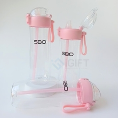 Bình Nhựa LocknLock Straw Bottle - 530ml - ABF783 - In logo theo yêu cầu