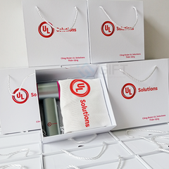 Set quà tặng Quạt điện + Túi Canvas - In logo theo yêu cầu