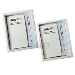 Set sổ bút quà tặng - In Logo IWG