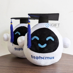 Gấu bông in logo Trường ĐH Khoa học Tự nhiên HCMUS 