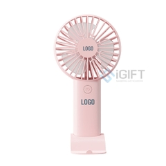 Quạt điện cầm tay có giá đỡ - In logo theo yêu cầu - QD01