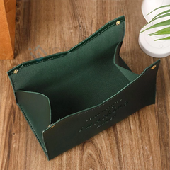 Túi da đựng giấy ăn - In logo theo yêu cầu