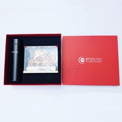 Set quà tặng bình giữ nhiệt - In logo Enouvo