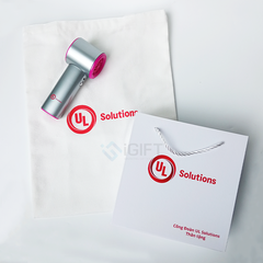 Set quà tặng Quạt điện + Túi Canvas - In logo theo yêu cầu