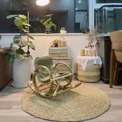 Thảm cói trang trí khách sạn, resort - In logo theo yêu cầu